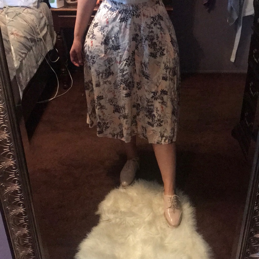 Light Pink Floral Skirt